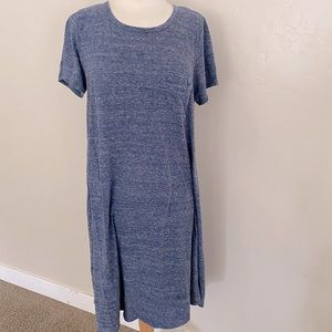 LulaRoe L Carley dress Denim color